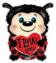 I Love You Lady Bug Shape 18″ Balloon