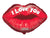 Convergram Mylar & Foil I Love You Lips 18″ Balloon