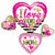 Convergram Mylar & Foil I Love You Mom Many Hearts 36″ Balloon