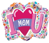 Convergram Mylar & Foil I Love You Mom Shape 18″ Balloon