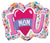 Convergram Mylar & Foil I Love You Mom Shape 18″ Balloon