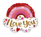 I Love You Ombre Rainbow 18″ Balloon