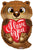 Convergram Mylar & Foil I Love You Otter 18″ Balloon