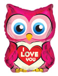 Convergram Mylar & Foil I Love You Owl 18″ Balloon