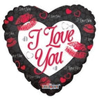 Convergram Mylar & Foil I Love You Pink Kisses 18″ Balloon