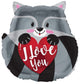 I Love You Raccoon 18″ Balloon