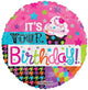 ¡Es tu cumpleaños! Cupcake Globo Holográfico 18″