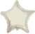 Convergram Mylar & Foil Ivory 18″ Star Balloon