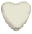Convergram Mylar & Foil Ivory Heart 18″ Balloon