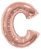 Letter C Rose Gold 34" Balloon