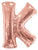 Convergram Mylar & Foil Letter K Rose Gold 34" Balloon