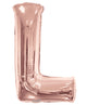 Letter L Rose Gold 34" Balloon