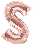 Convergram Mylar & Foil Letter S Rose Gold 34" Balloon