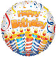 Lots of Candles Birthday 18″ Balloon