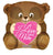 Convergram Mylar & Foil Love You Mom Bear 18″ Balloon