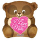 Love You Mom Bear 18″ Balloon