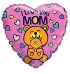 Convergram Mylar & Foil Love You Mom Bears 18″ Balloon