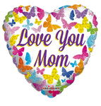 Love You Mom Butterfly 18″ Balloon
