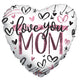 Love You Mom Hearts 18″ Balloon