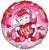 Convergram Mylar & Foil Love You Unicorn with Heart 18″ Balloon