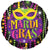 Convergram Mylar & Foil Mardi Gras 18″ Balloon