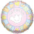 Convergram Mylar & Foil Mi Bautizo Vitral Rosa (requires heat-sealing) 9″ Balloon