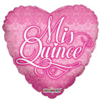 Convergram Mylar & Foil Mis Quince Corazón Rosa