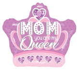 Convergram Mylar & Foil Mom You Are My Queen 18″ Balloon