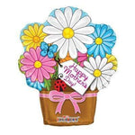 Convergram Mylar & Foil Mother's Day Flowerpot Shape 18″ Balloon