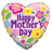 Convergram Mylar & Foil Mother's Day Flowers 18″ Heart Balloon