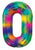 Convergram Mylar & Foil Multi Color # 0 34″ Balloon