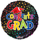 Congrats Grad Graduation Gellibean Globo de 18″