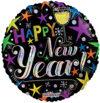 Convergram Mylar & Foil New Year Celebration 18″ Holographic Balloon