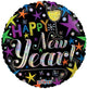 New Year Celebration 18″ Holographic Balloon