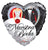 Convergram Mylar & Foil Nuestra Boda Corazón 18″ Holographic Balloon