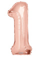 Rose Gold Number 1 Balloon 34"