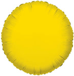 Convergram Mylar & Foil Opaque Yellow Round 18″ Balloon