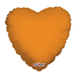 Convergram Mylar & Foil Orange Heart 18″ Balloon