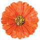 Globo de 18″ con flor de margarita naranja y diamantes de imitación