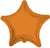 Convergram Mylar & Foil Orange Star 18″ Balloon