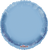 Convergram Mylar & Foil Pale Blue Macaron Round 18″ Balloon