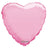 Convergram Mylar & Foil Pastel Pale Pink Macaron Heart 18″ Balloon