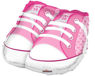 Convergram Mylar & Foil Pink Baby Shoes 18″ Balloon