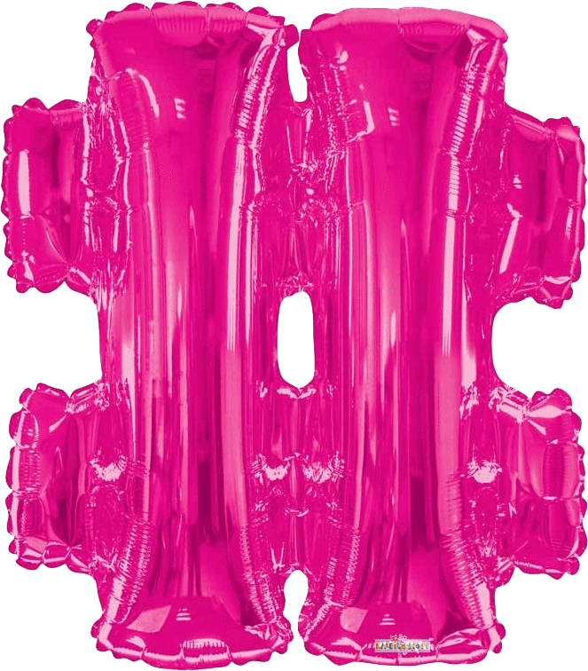 Large pink discount letter balloons