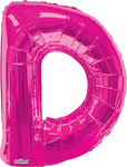 Convergram Mylar & Foil Pink Letter D 34″ Balloon