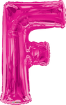 Convergram Mylar & Foil Pink Letter F 34″ Balloon