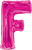 Convergram Mylar & Foil Pink Letter F 34″ Balloon