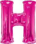 Convergram Mylar & Foil Pink Letter H 34″ Balloon