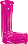 Convergram Mylar & Foil Pink Letter L 34″ Balloon