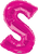 Convergram Mylar & Foil Pink Letter S 34″ Balloon